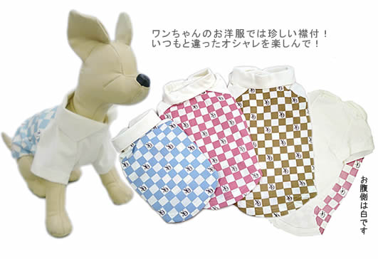 ワンちゃんのお洋服では珍しい襟付！いつもと違ったオシャレを楽しんで！